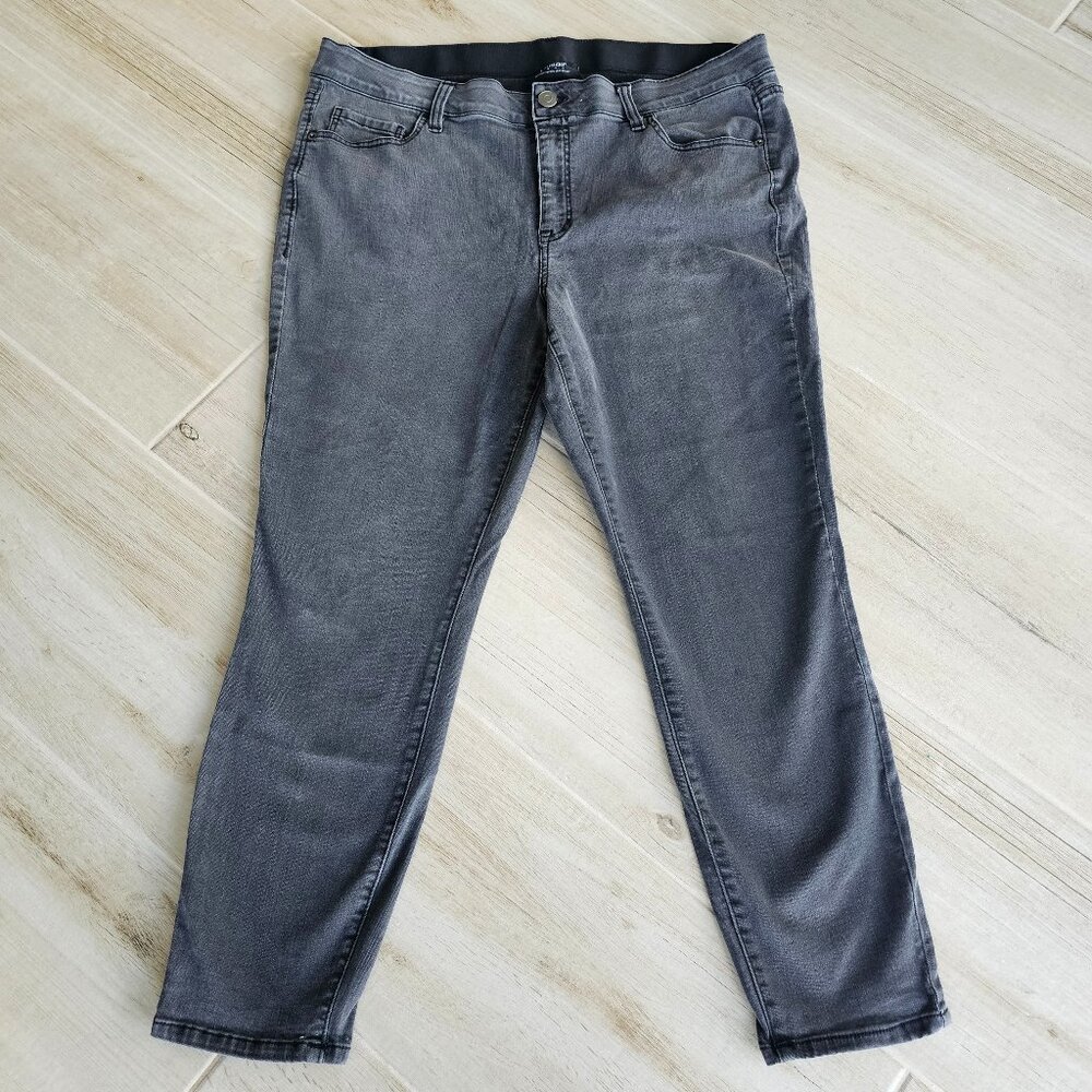 Venezia by Lane Bryant Charcoal Skinny Jeans Size 18 Excellent Condition